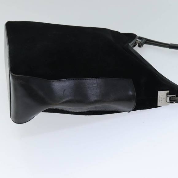 GUCCI Shoulder Bag Suede Black 001 3770 Auth 76389 - Picture 4 of 16